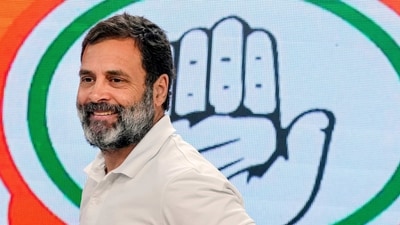 Congress leader Rahul Gandhi during a press conference at AICC headquarters in New Delhi, Thursday, March 16, 2023. (PTI) Congress leader Rahul Gandhi during a press conference at AICC headquarters in New Delhi, Thursday, March 16, 2023. (PTI)