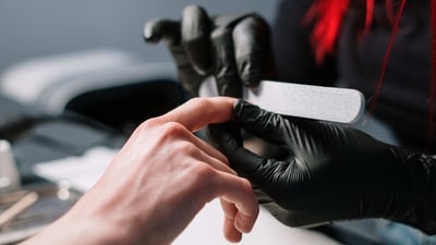 5. File Properly: When filing nails, use a gentle back-and-forth motion instead of a sawing motion to prevent splitting and damage. Also, filing nails to a soft oval shape can help prevent breakage and promote strength. (Photo by cottonbro studio on Pexels) 5. File Properly: When filing nails, use a gentle back-and-forth motion instead of a sawing motion to prevent splitting and damage. Also, filing nails to a soft oval shape can help prevent breakage and promote strength. (Photo by cottonbro studio on Pexels)
