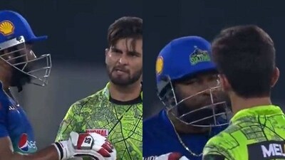 Afridi was smacked around for three sixes in the over by Pollard Afridi was smacked around for three sixes in the over by Pollard