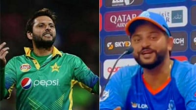 Shahid Afridi; Suresh Raina (File/Twitter) Shahid Afridi; Suresh Raina (File/Twitter)
