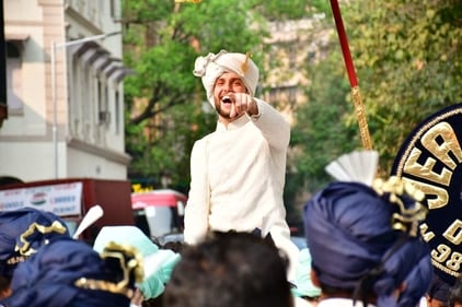 Ivor during his baraat.