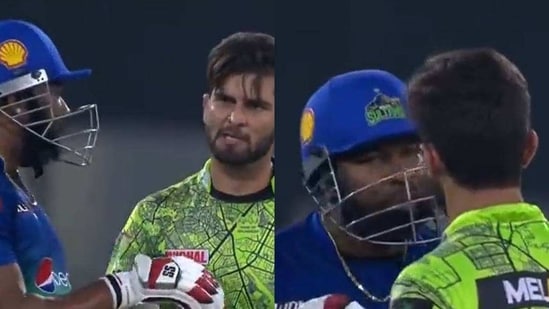 Afridi was smacked around for three sixes in the over by Pollard