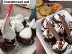 Snapshot of chocolate pani puri. Snapshot of chocolate pani puri.