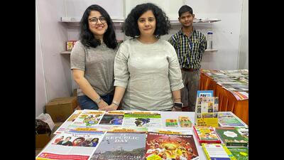 A stall dedicated to creating newspaper reading as a habit among children, at the Lucknow annual book fair on Friday (HT) A stall dedicated to creating newspaper reading as a habit among children, at the Lucknow annual book fair on Friday (HT)