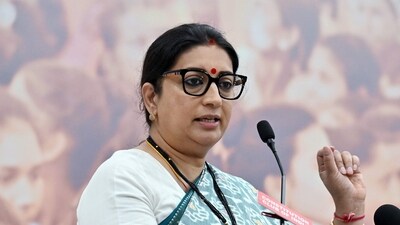 Union Minister for Women and Child Development Smriti Irani. (ANI Photo) (Sanjay Sharma) Union Minister for Women and Child Development Smriti Irani. (ANI Photo) (Sanjay Sharma)