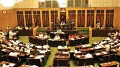 In Telangana, the BJP made a maiden entry into the legislative council, when its candidate A Venkat Narayana Reddy won the MLC election from Mahabunagar-Rangareddy-Hyderabad teachers’ constituency after the elimination of other candidates. (HT Archives) In Telangana, the BJP made a maiden entry into the legislative council, when its candidate A Venkat Narayana Reddy won the MLC election from Mahabunagar-Rangareddy-Hyderabad teachers’ constituency after the elimination of other candidates. (HT Archives)