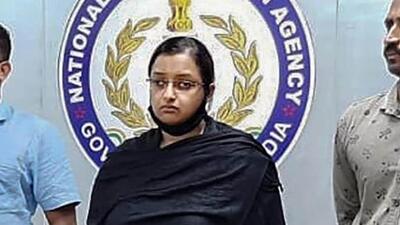 Kerala gold smuggling key accused Swapna Suresh (File Photo) Kerala gold smuggling key accused Swapna Suresh (File Photo)
