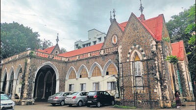 Mumbai, India - July 26, 2022: The Grant Medical College and Sir J.J. Hospital, Byculla, which opened in May 1845 and completes 177 years this year, is set to get a museum in its 40-acre campus. The Boys’ Common Room that was converted to a storage facility after the Covid-19 pandemic struck. (HT Photo) (Hindustan Times)