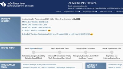 NID DAT 2023 BDes prelims result rechecking begins at admissions.nid.edu NID DAT 2023 BDes prelims result rechecking begins at admissions.nid.edu