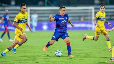 Sunil Chhetri in action for Bengaluru FC. (PTI) Sunil Chhetri in action for Bengaluru FC. (PTI)
