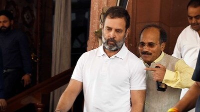 The Congress on Friday slammed BJP chief JP Nadda for calling Rahul Gandhi 'anti-national'. (Hindustan Times) The Congress on Friday slammed BJP chief JP Nadda for calling Rahul Gandhi 'anti-national'. (Hindustan Times)