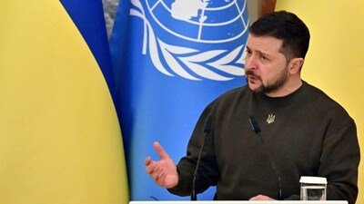 Ukrainian President Volodymyr Zelensky. (AFP)