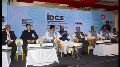 Uttar Pradesh deputy CM Brajesh Pathak at IIID Design Confluence & Showcase event in Lucknow. (Deepak Gupta/HT) Uttar Pradesh deputy CM Brajesh Pathak at IIID Design Confluence & Showcase event in Lucknow. (Deepak Gupta/HT)