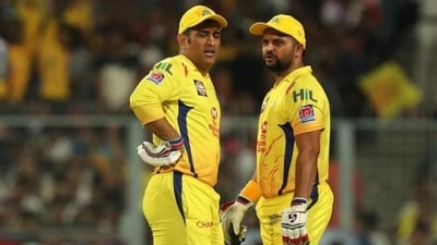 MS Dhoni and Suresh Raina in action for CSK. (BCCI)