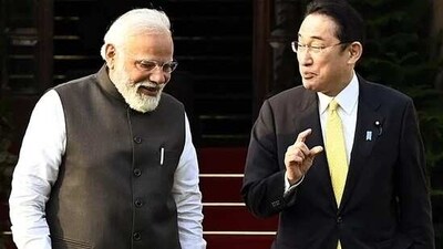 PM Narendra Modi with Japanese PM Fumio Kishida. PM Narendra Modi with Japanese PM Fumio Kishida.