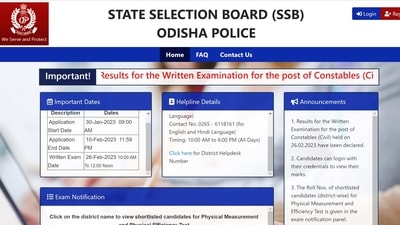 Odisha Police constable written examination results released,