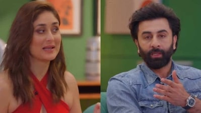 Kareena Kapoor and Ranbir Kapoor from the first episode of What Women Want Season 4. Kareena Kapoor and Ranbir Kapoor from the first episode of What Women Want Season 4.
