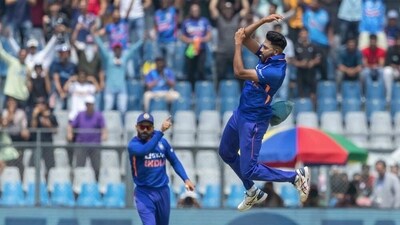 Virat Kohli was pumped watching that wicket from Mohammed Siraj. (BCCI) Virat Kohli was pumped watching that wicket from Mohammed Siraj. (BCCI)