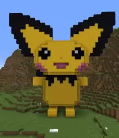 Pikachu made by u/TheGoofyGE3K in Minecraft Pikachu made by u/TheGoofyGE3K in Minecraft