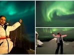 Rakul Preet is currently taking a break from her hectic schedule and is vacationing in Finland. She is constantly treating her fans with pictures from her stay. In her latest Instagram photos, the actor can be seen posing with the northern lights in the backdrop.&nbsp;