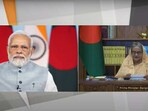 Prime Minister Narendra Modi and his Bangladeshi counterpart Sheikh Hasina jointly inaugurate the Friendship Pipeline.