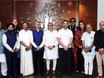 External affairs minister S Jaishankar with members of parliamentary consultative committee, including Congress leader Rahul Gandhi. External affairs minister S Jaishankar with members of parliamentary consultative committee, including Congress leader Rahul Gandhi.