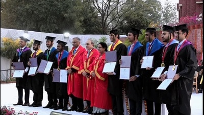 A total of 828 students were awarded degrees this year. (HT Photo) A total of 828 students were awarded degrees this year. (HT Photo)