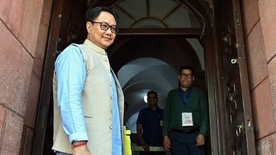Union law and justice minister Kiren Rijiju. (ANI)