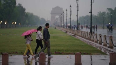 Several parts of the city received rain, the India Meteorological Department (IMD) said. The Delhi Traffic Police received three calls regarding waterlogging near the Tikri border, Bagga Link roundabout in Karol Bagh and the Loni Road roundabout, officials said.&nbsp; (ANI)