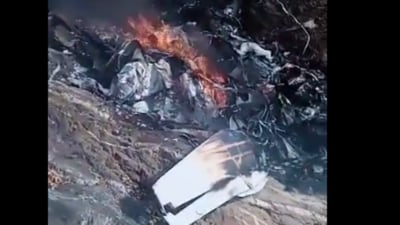 According to preliminary information, the aircraft took off on Saturday afternoon from Birsi airport in Gondia district of Maharashtra (Twitter screengrab) According to preliminary information, the aircraft took off on Saturday afternoon from Birsi airport in Gondia district of Maharashtra (Twitter screengrab)