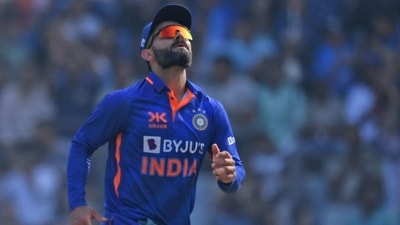 India's Virat Kohli gestures during the first one-day international (ODI) cricket match between India and Australia at the Wankhede Stadium in Mumbai (AFP) India's Virat Kohli gestures during the first one-day international (ODI) cricket match between India and Australia at the Wankhede Stadium in Mumbai (AFP)