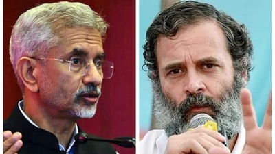 External affairs minister S Jaishankar and Congress leader Rahul Gandhi. External affairs minister S Jaishankar and Congress leader Rahul Gandhi.