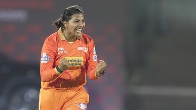 Meanwhile, Sneh Rana and Kim Garth bagged a wicket each for GG. (PTI)