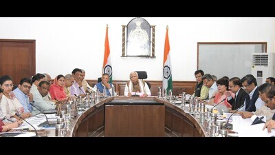 Presiding over a meeting of administrative secretaries, Haryana CM Manohar Lal Khattar on Saturday directed them to ensure prompt implementation of schemes and announcements made in the Budget 2023-24. (HT Photo) Presiding over a meeting of administrative secretaries, Haryana CM Manohar Lal Khattar on Saturday directed them to ensure prompt implementation of schemes and announcements made in the Budget 2023-24. (HT Photo)