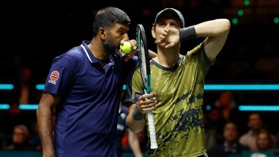 India's Rohan Bopanna and Australia's Matthew Ebden (REUTERS)