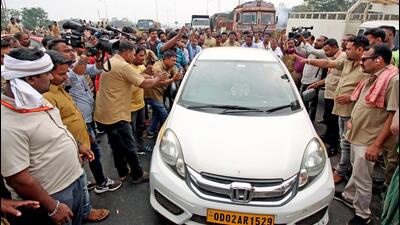 The Odisha chief secretary said the drivers’ strike was impacting students appearing in exams, patients going to hospitals and supply of essential commodities. (ANI Photo)