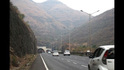The new tunnel on the Mumbai-Satara highway will remain closed for vehicles on the intervening night of March 23-24, said officials. (HT FILE PHOTO)