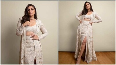 Parineeti Chopra’s ivory white co-ord set is a dream (Instagram/@parineetichopra) Parineeti Chopra’s ivory white co-ord set is a dream (Instagram/@parineetichopra)