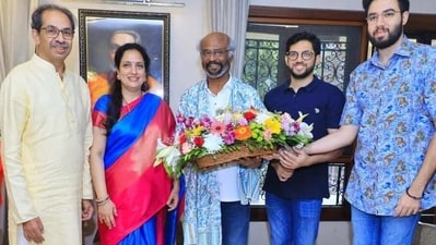 Rajnikanth meets Uddhav Thackeray in Mumbai,