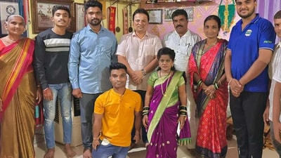 Pratik Vitthal Mohite with his wife Jayaa. (Instagram/pratikmohite_official) Pratik Vitthal Mohite with his wife Jayaa. (Instagram/pratikmohite_official)