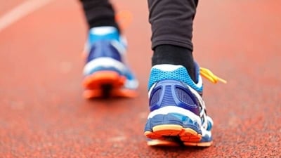 Brisk walk or jog: Get your heart pumping. If you're not into yoga, a morning walk or jog is a great way to get your blood flowing and wake up your body. Depending on your fitness level, start with a brisk walk and slowly build up to a jog. Adding bursts of speed into your walk or jog can also increase your calorie burn. (Unsplash) Brisk walk or jog: Get your heart pumping. If you're not into yoga, a morning walk or jog is a great way to get your blood flowing and wake up your body. Depending on your fitness level, start with a brisk walk and slowly build up to a jog. Adding bursts of speed into your walk or jog can also increase your calorie burn. (Unsplash)