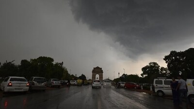 Delhi witnessed rains on Saturday morning. (HT Photo)