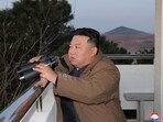 Kim Jong Un watches what it says is an intercontinental ballistic missile the country test-launched at the Sunan international airport in Pyongyang, North Korea, Thursday. Kim Jong Un watches what it says is an intercontinental ballistic missile the country test-launched at the Sunan international airport in Pyongyang, North Korea, Thursday.