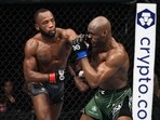 Leon Edwards prevailed over Kamaru Usman in the main event of UFC 286 on Saturday night. Leon Edwards prevailed over Kamaru Usman in the main event of UFC 286 on Saturday night.