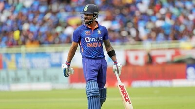 Initially, India were bowled out for 117 in 26 overs, with Virat Kohli top-scoring for them with a knock of 31 runs off 35 balls. (ANI) Initially, India were bowled out for 117 in 26 overs, with Virat Kohli top-scoring for them with a knock of 31 runs off 35 balls. (ANI)