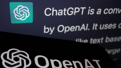 The logo of OpenAI is displayed near a response by its AI chatbot ChatGPT on its website. (REUTERS)