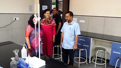 CM Arvind Kejriwal inaugurates a school of specialised excellence at Rohini’s Sector 18 on Sunday. (HT Photo) CM Arvind Kejriwal inaugurates a school of specialised excellence at Rohini’s Sector 18 on Sunday. (HT Photo)