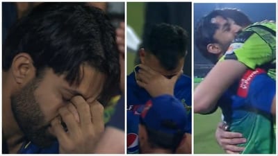 Multan skipper Rizwan was emotionally distraught after Lahore Qalandars recorded a stunning one-run in the PSL 2023 (PSL) Multan skipper Rizwan was emotionally distraught after Lahore Qalandars recorded a stunning one-run in the PSL 2023 (PSL)