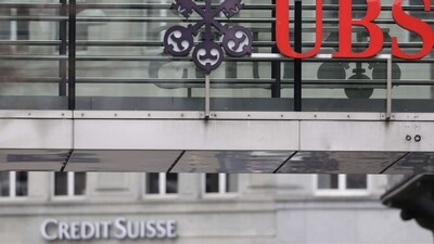 Logos of Swiss banks UBS and Credit Suisse are seen in Zurich, Switzerland. (Reuters) Logos of Swiss banks UBS and Credit Suisse are seen in Zurich, Switzerland. (Reuters)