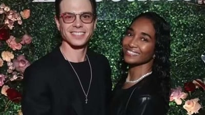 Rozonda Thomas with boyfriend Matthew Lawrence.
